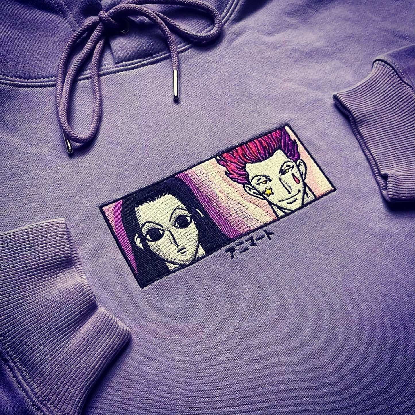 LIMITED HUNTER X HUNTER HISOKA AND ILLUMI EMBROIDERED HOODIE