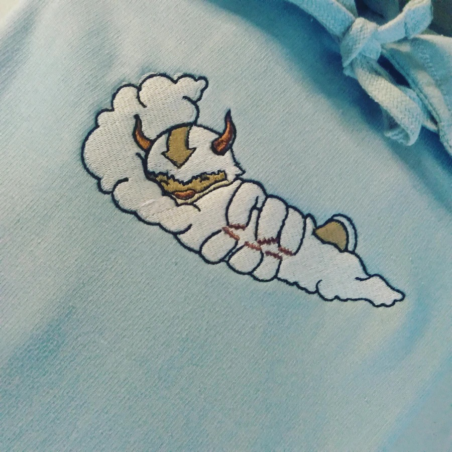 LIMITED AVATAR LAST AIR BENDER APPA CLOUDS X EMBROIDERED ANIME HOODIE