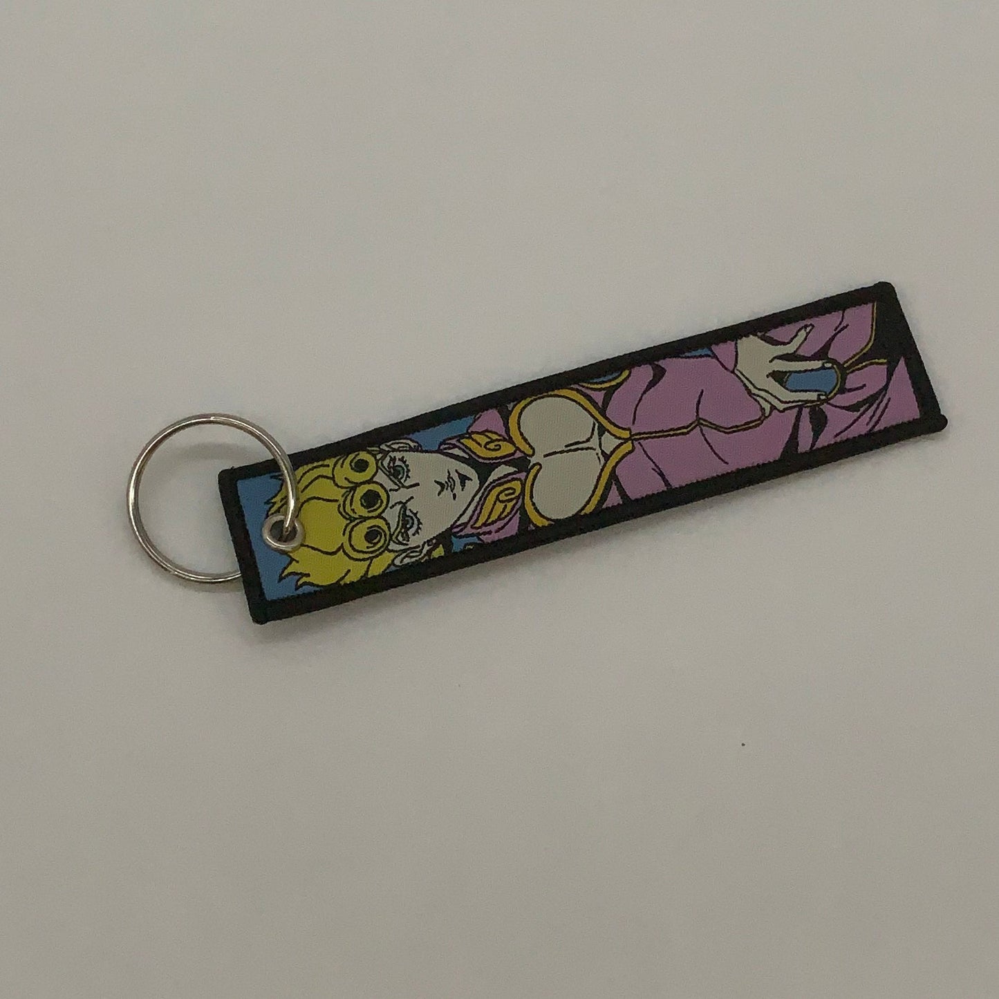 LIMITED JoJo's Bizarre Adventure Giorno Giovanna EMBROIDERED KEY CHAIN