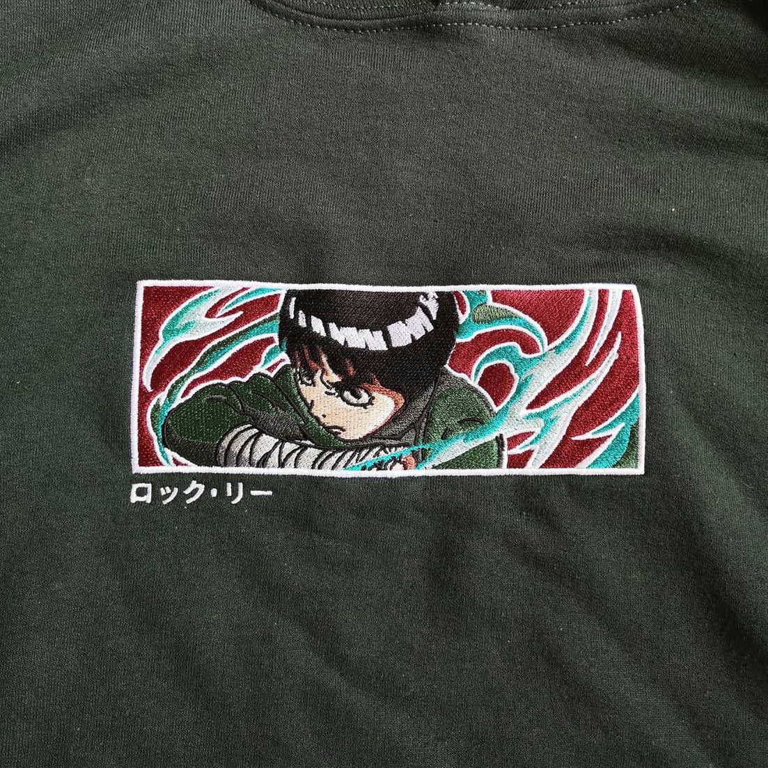 LIMITED NARUTO ROCK LEE 8TH GATE EMBROIDERED HOODIE