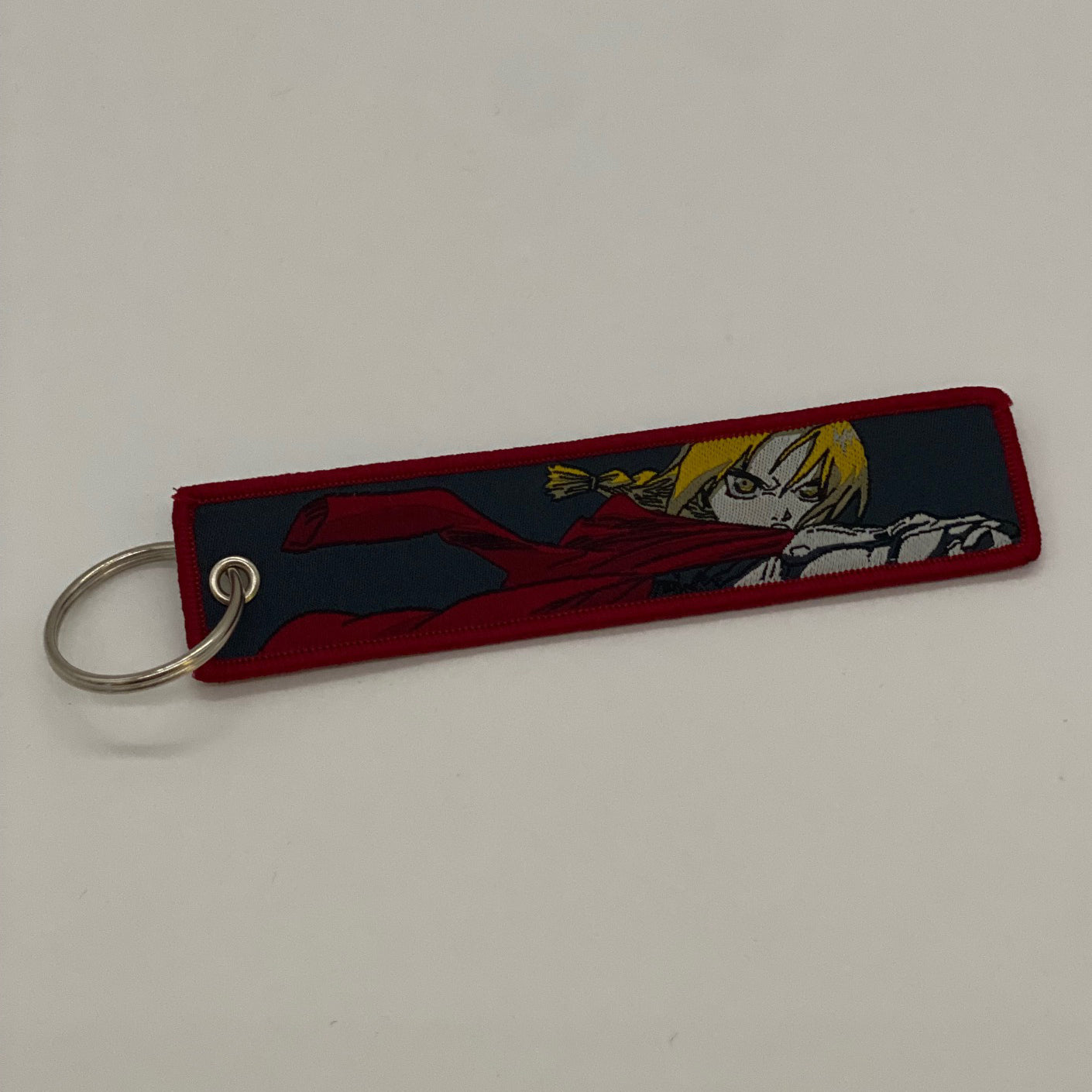 LIMITED Full Metal Alchemist Edward Elric EMBROIDERED KEY CHAIN