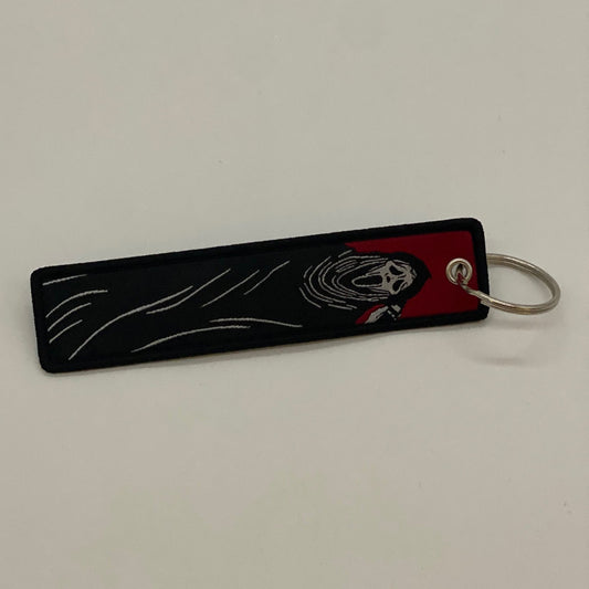 LIMITED Scream Halloween EMBROIDERED KEY CHAIN