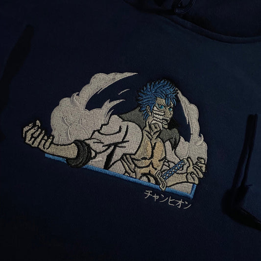 LIMITED Bleach Grimmjow Jaegerjaquez EMBROIDERED HOODIE