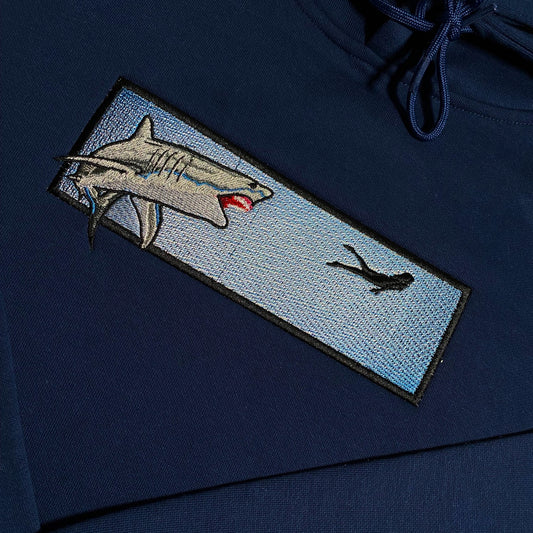 Limited Shark Attack Streetwear EMBROIDERED HOODIE