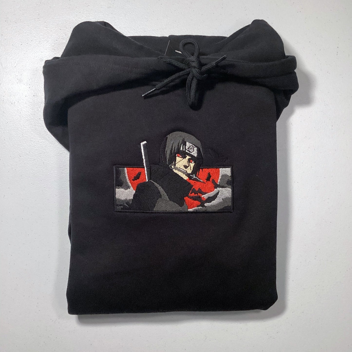 LIMITED SASUKE ITACHI RAGE BOXED EMBROIDERED ANIME HOODIE