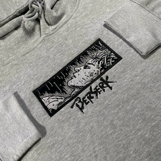 LIMITED Berserk Guts Rain on Me EMBROIDERED HOODIE