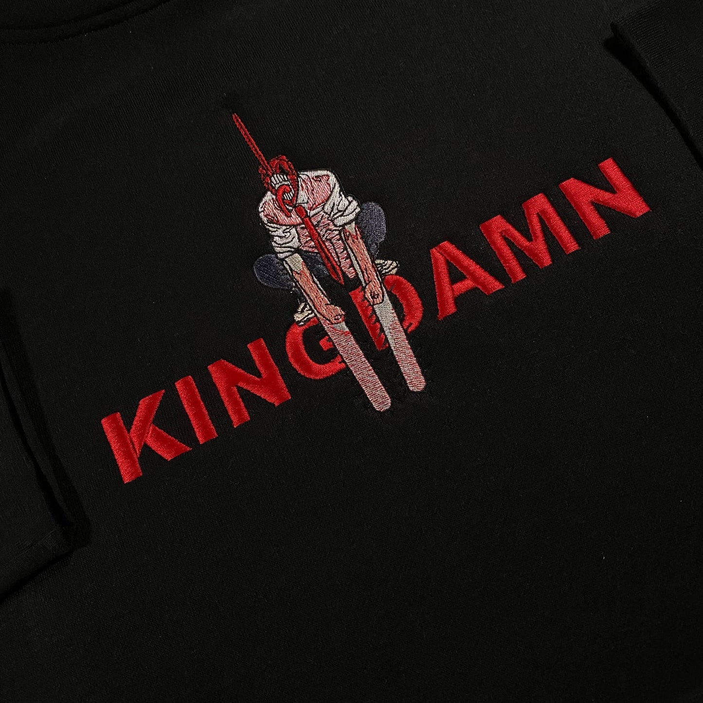 LIMITED Kingdamn Chainsaw Man EMBROIDERED HOODIE