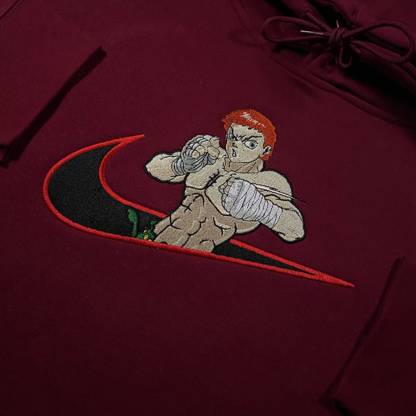 LIMITED Young X Baki The Grappler EMBROIDERED HOODIE