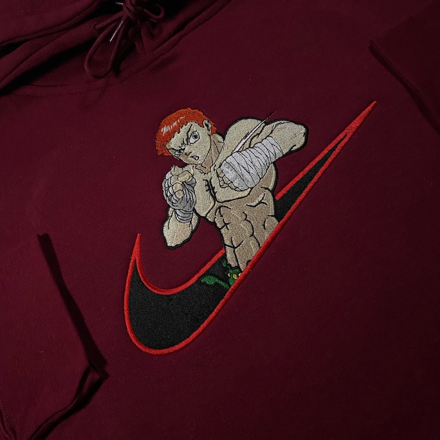 LIMITED Young X Baki The Grappler EMBROIDERED HOODIE