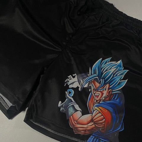 LIMITED DRAGONBALL SUPER SAIYAN GOD GOGETA GYM SHORTS