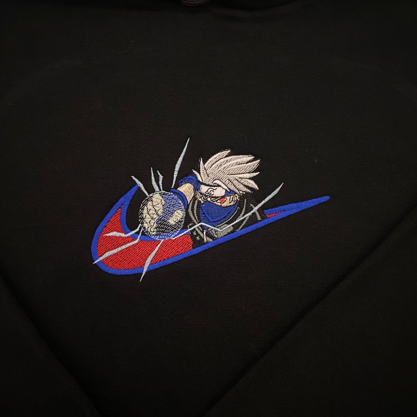 LIMITED NARUTO KAKASHI RAGE EMBROIDERED HOODIE