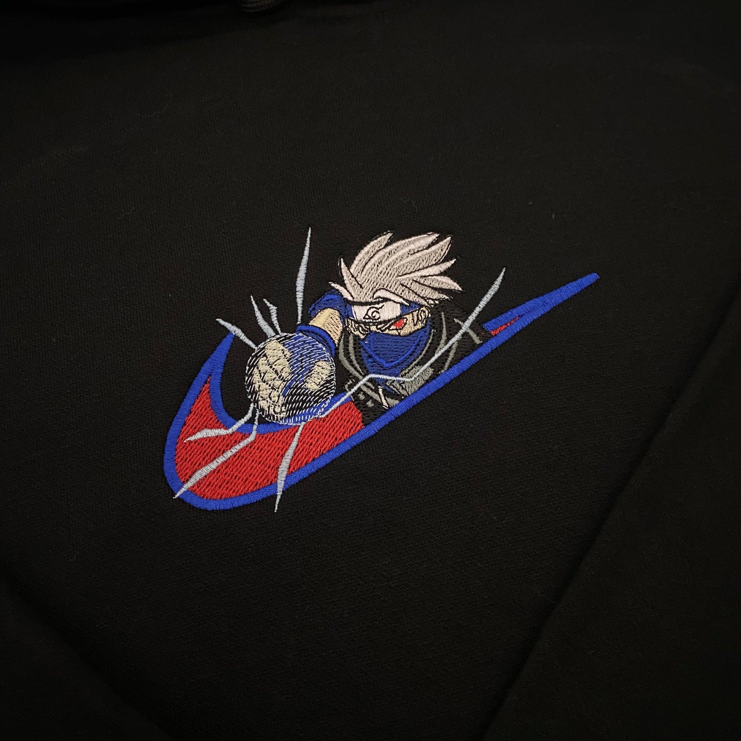 LIMITED NARUTO KAKASHI RAGE EMBROIDERED HOODIE