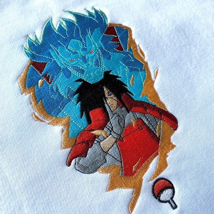 LIMITED NARUTO MADARA UCHIHA EMBROIDERED HOODIE