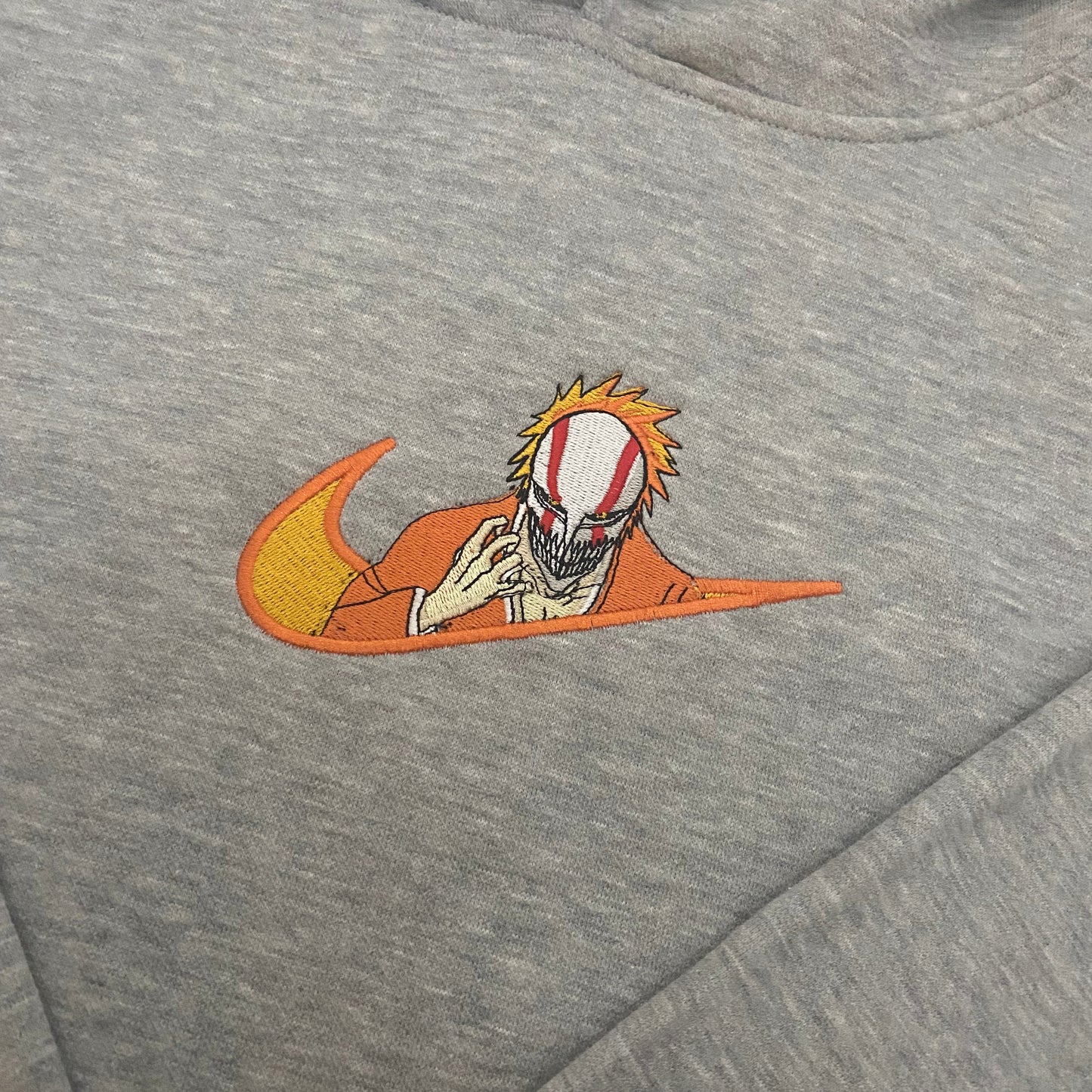 LIMITED BLEACH HOLLOW MASK ICHIGO KUROSAKI EMBROIDERED HOODIE