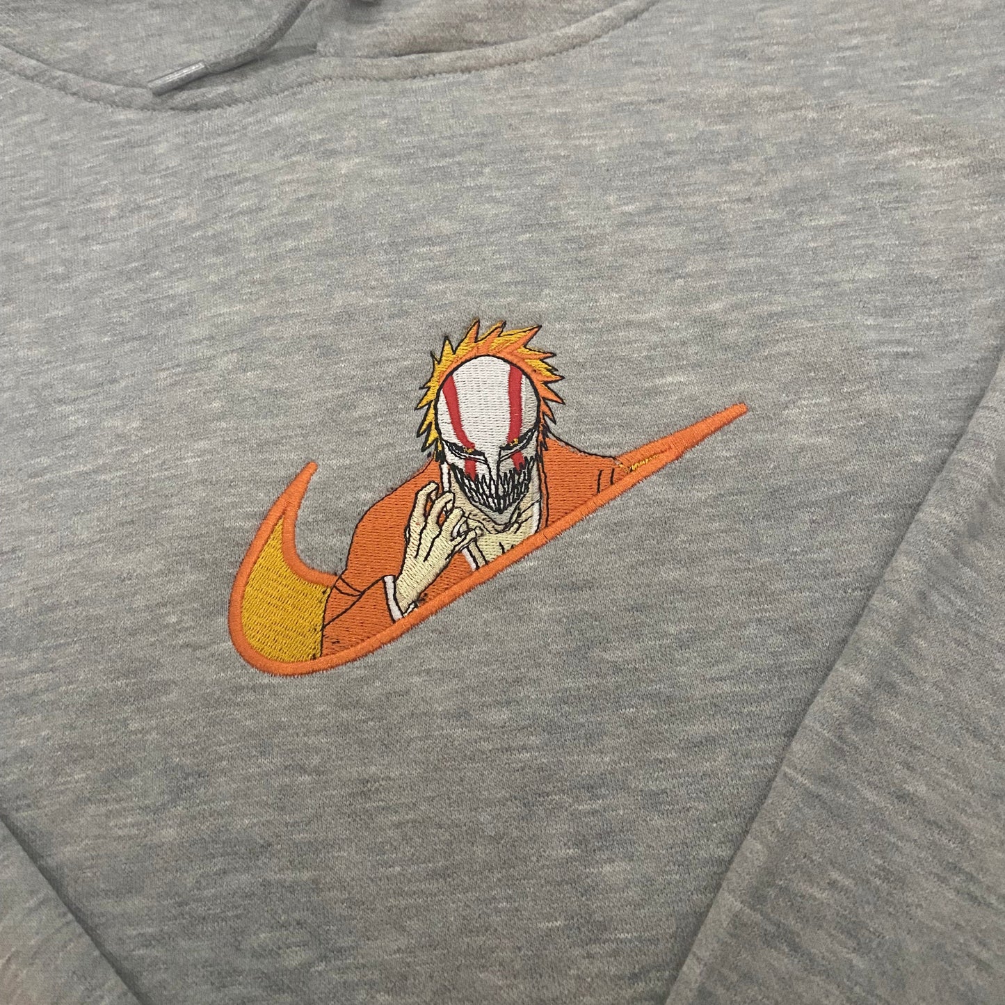 LIMITED BLEACH HOLLOW MASK ICHIGO KUROSAKI EMBROIDERED HOODIE