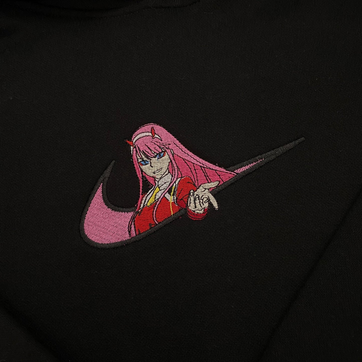 LIMITED DARLING IN THE FRANXX ZERO TWO EMBROIDERED HOODIE