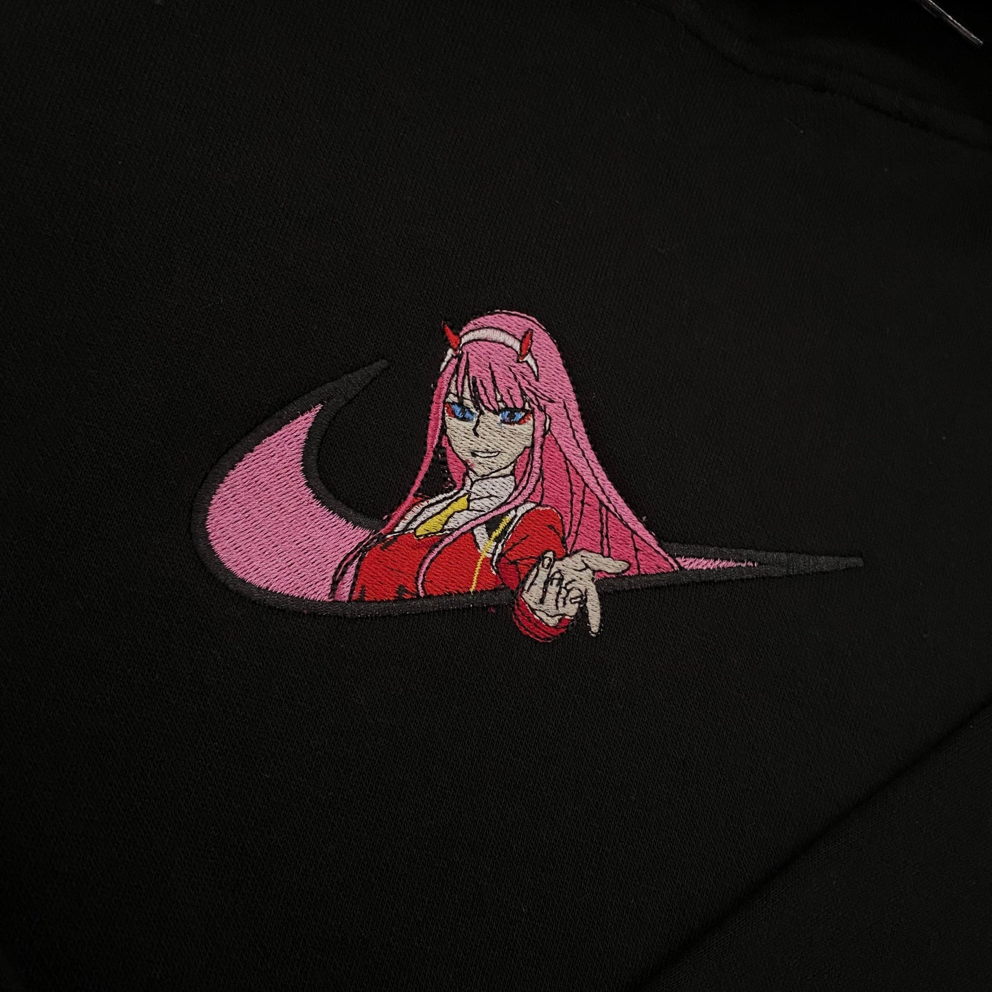 LIMITED DARLING IN THE FRANXX ZERO TWO EMBROIDERED HOODIE