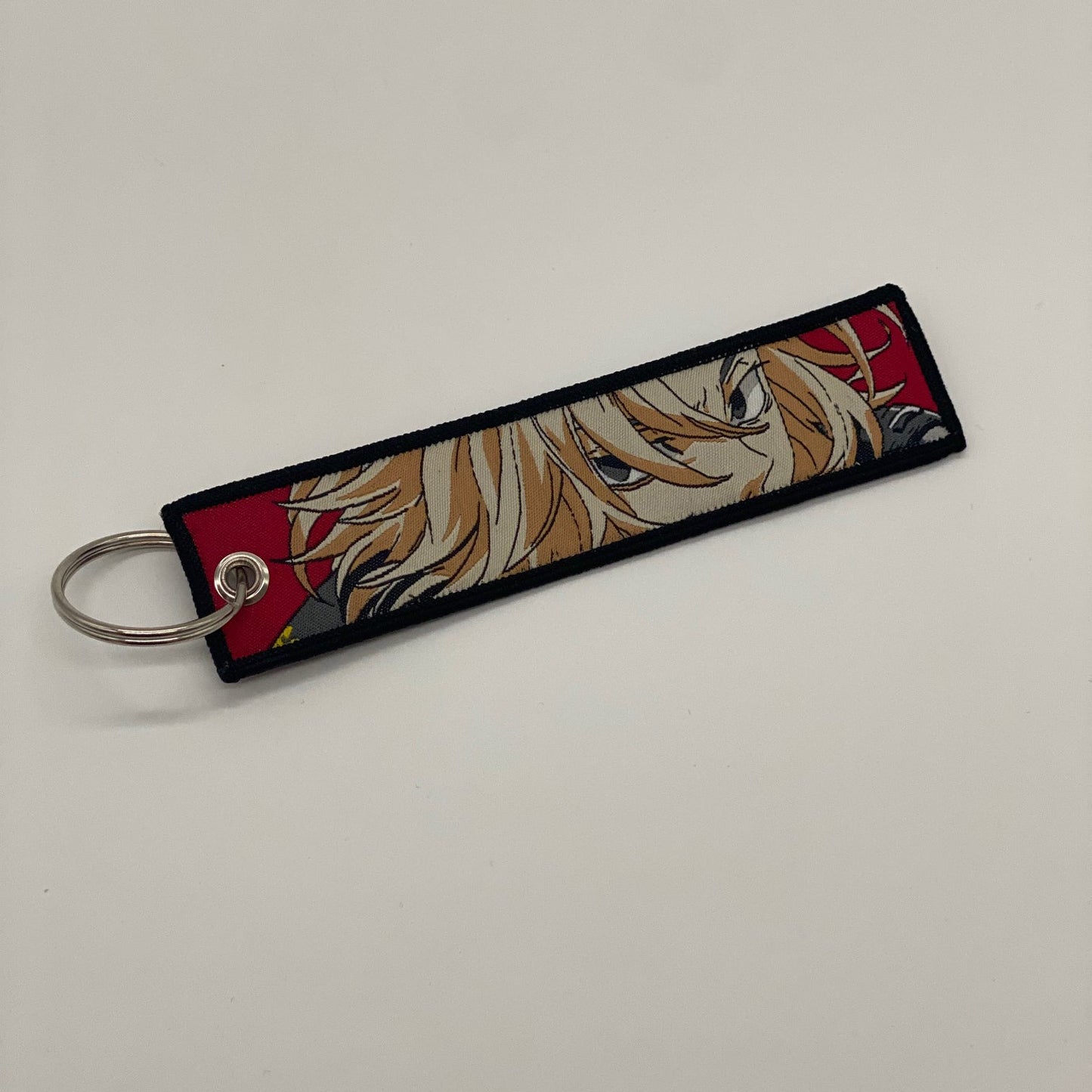 LIMITED TOKYO REVENGERS MIKEY DUAL-SIDED EMBROIDERED KEY CHAIN