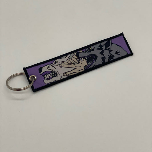 LIMITED JUJUTSU KAISEN DIVINE DOGS MEGUMI FUSHIGURO DUAL-SIDED EMBROIDERED KEY CHAIN/TAG