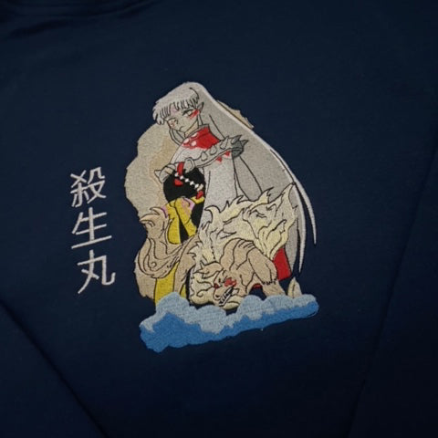 LIMITED Inuyasha Sesshōmaru EMBROIDERED HOODIE