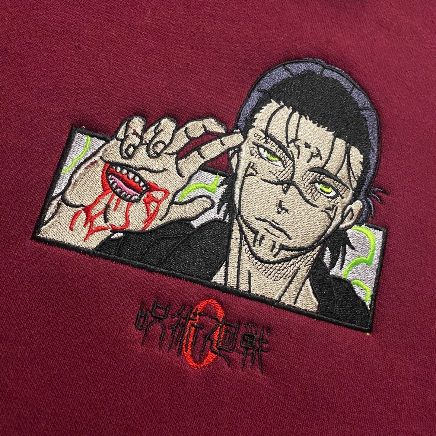 LIMITED JJK AOT Eren Sukuna's Curse Yaeger EMBROIDERED HOODIE