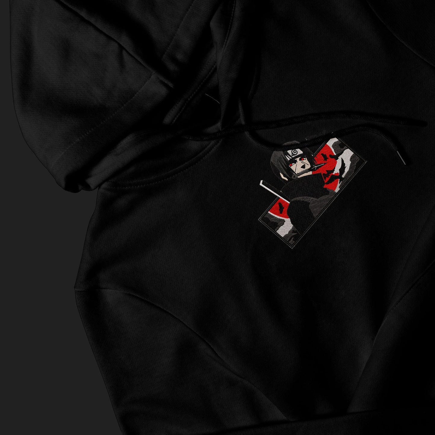 LIMITED SASUKE ITACHI RAGE BOXED EMBROIDERED ANIME HOODIE