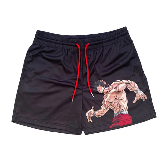 LIMITED BAKI HANMA RAGE GYM SHORTS