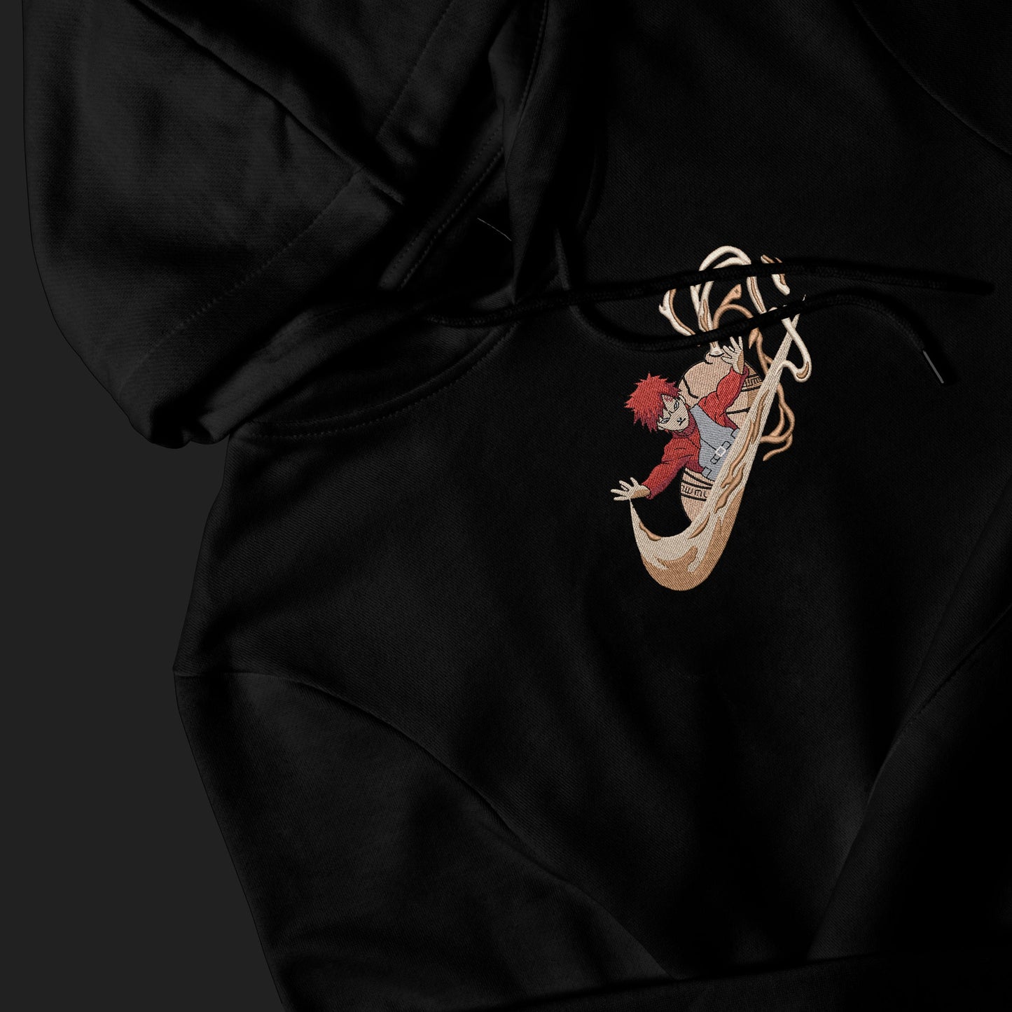 LIMITED Naruto Kasekage X Gaara EMBROIDERED Gym HOODIE