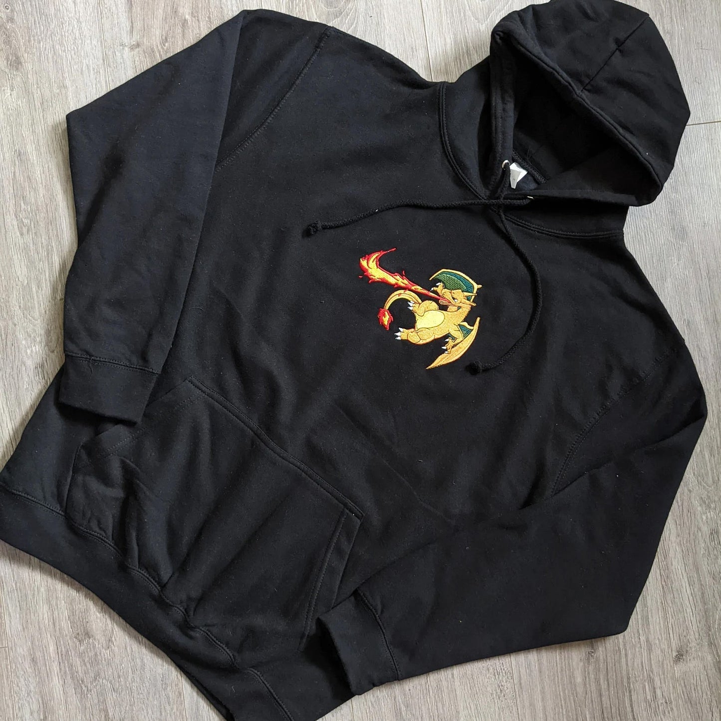 LIMITED Fire Type EMBROIDERED ANIME HOODIE