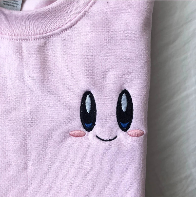 Kirby All-Star Embroidered Sweatshirt/Crewneck