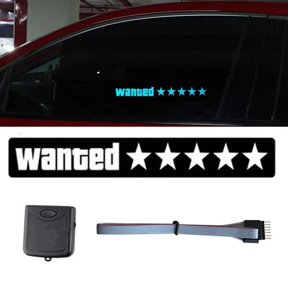 LIMITED GTA6 Wanted LED Car Sticker