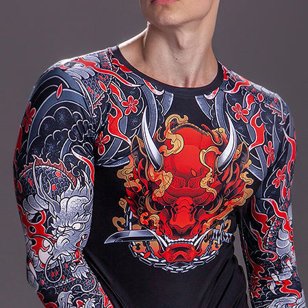 Yakuza Inspired Athletic Compression Shirt