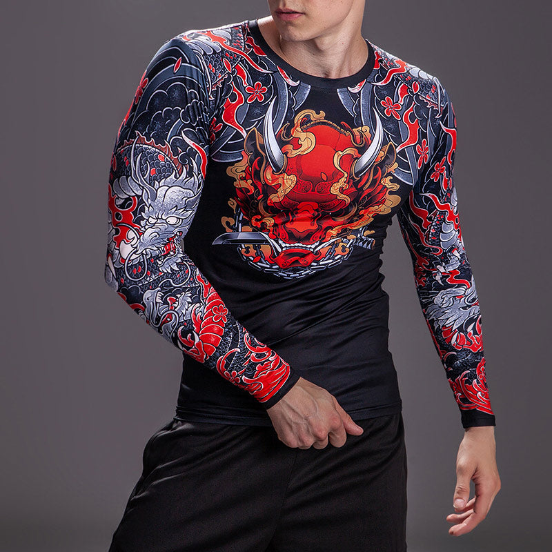 Yakuza Inspired Athletic Compression Shirt